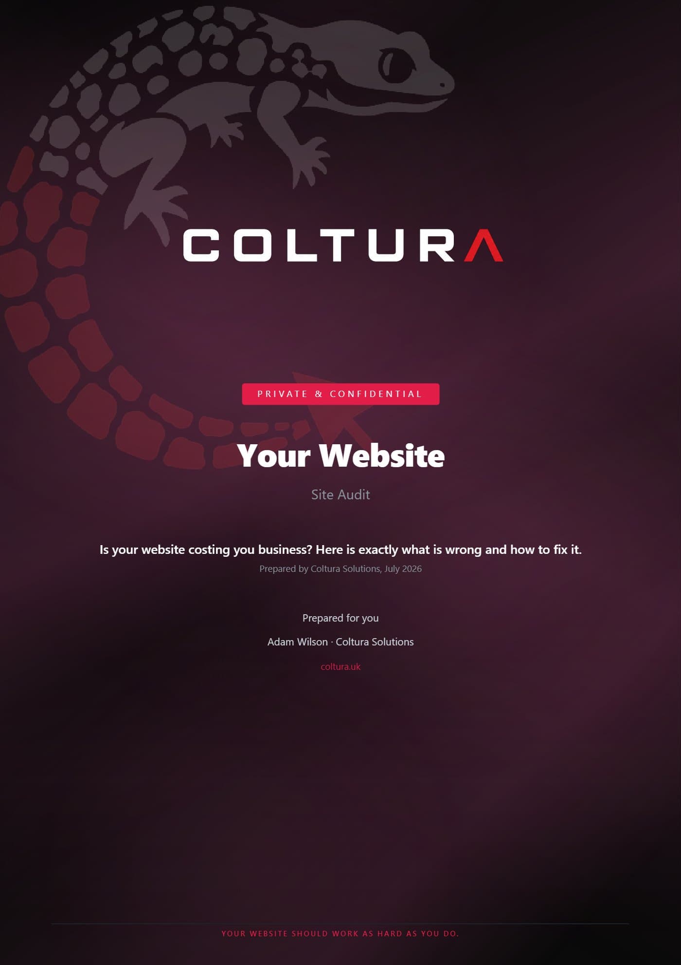 Coltura Growth Audit — page 1 of 8